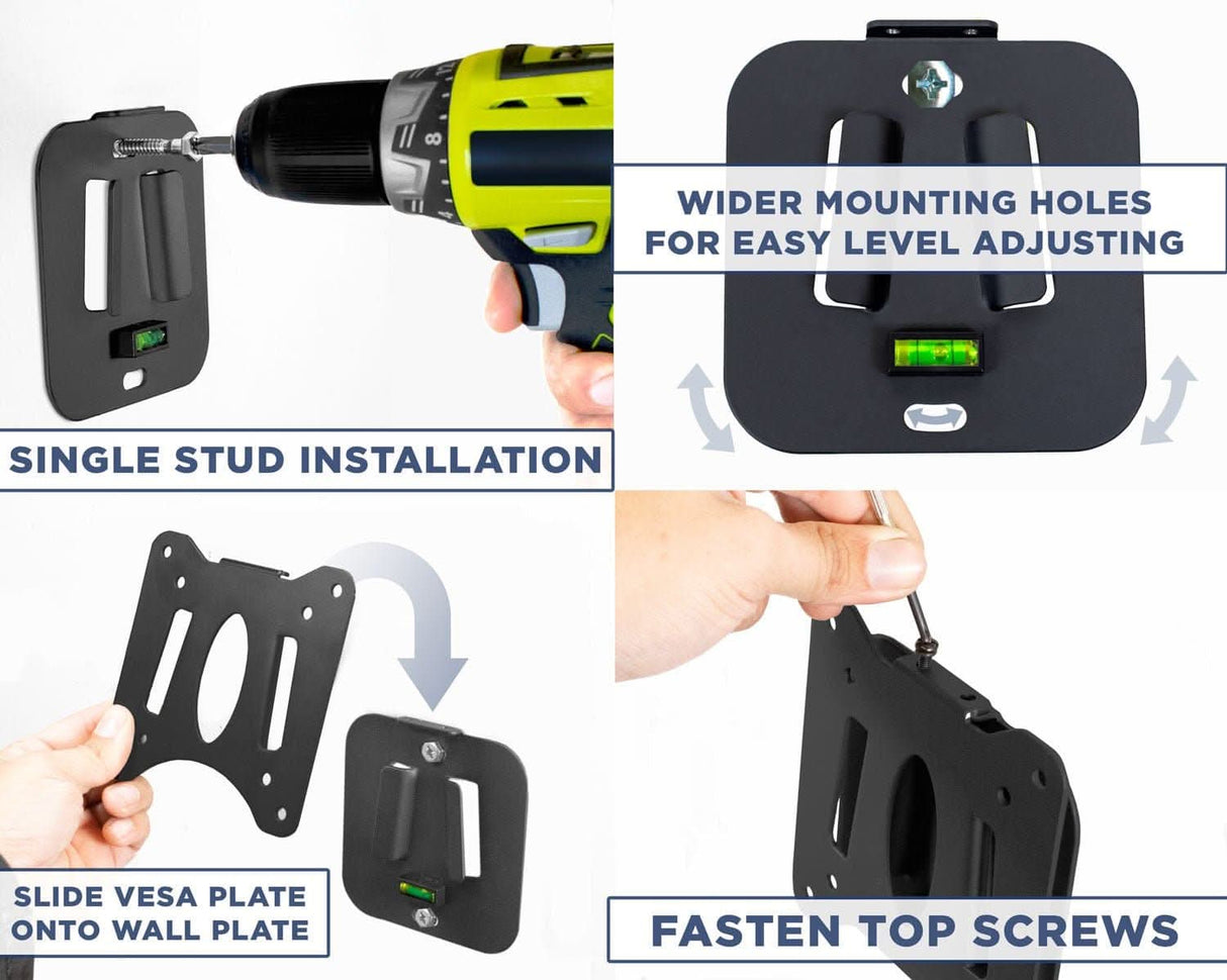 Low Profile Fixed TV Mount TV Mount - Low Profile Fixed TV Mount - Mount-It! - MI-203