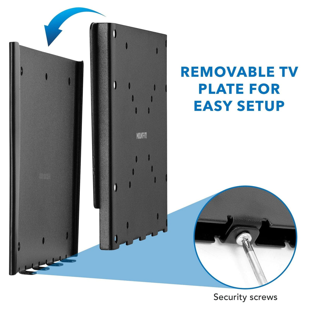 Low Profile Fixed TV Wall Mount TV Mount - Low Profile Fixed TV Wall Mount - Mount-It! - MI-306
