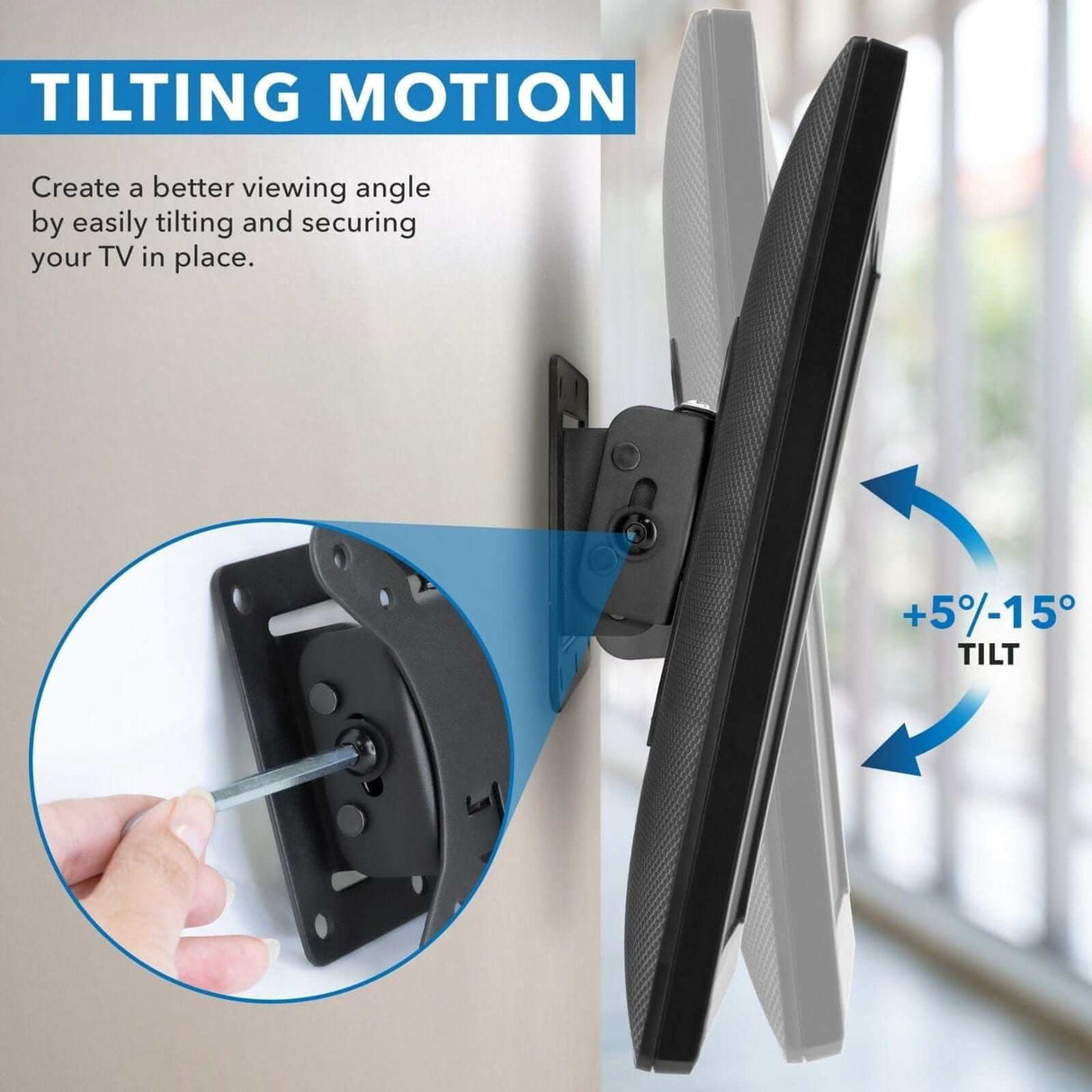 Low Profile Tilting TV Wall Mount TV Mount - Low Profile Tilting TV Wall Mount - Mount-It! - MI-6524