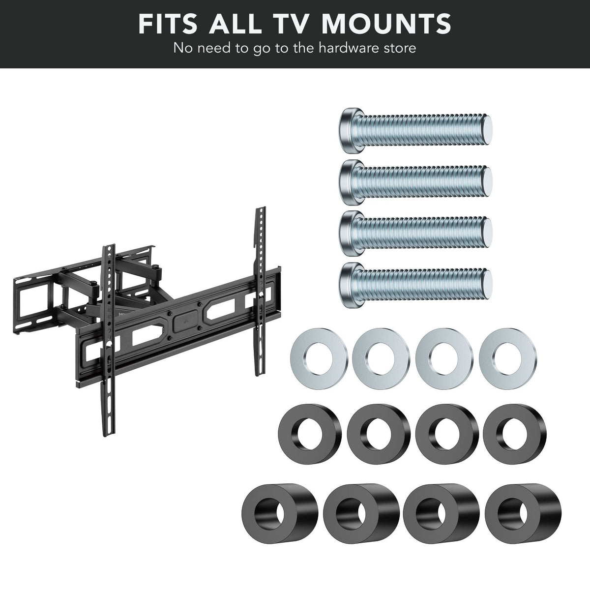 TV Accessories - M8 TV Mounting Hardware Kit - Mount-It! - MI-M8KIT2