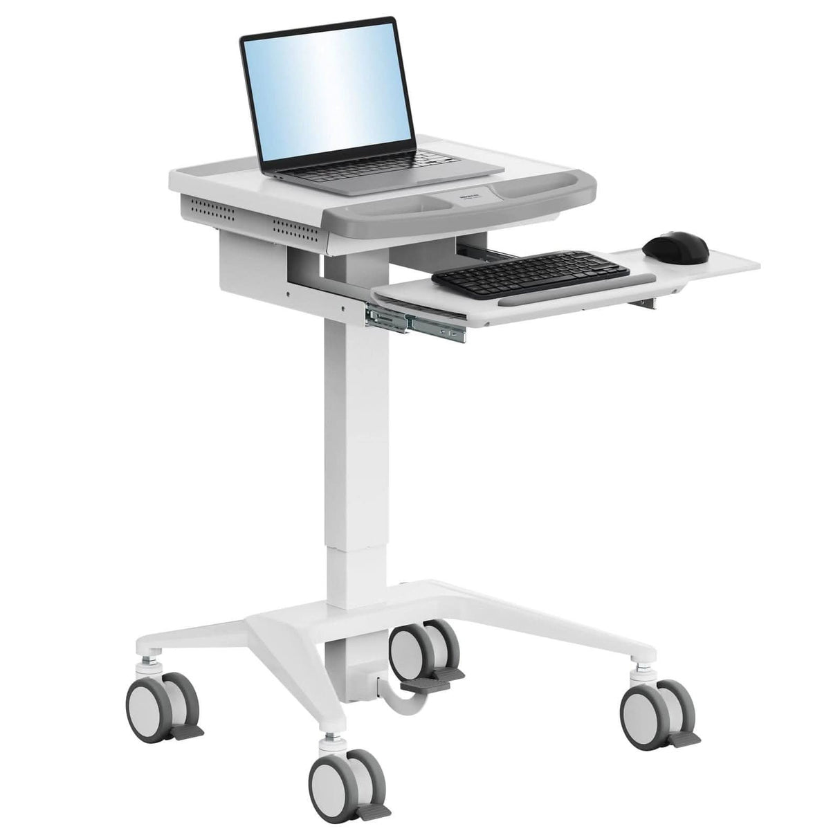 MedHub Mobile Workstation Mobile Standing Desk - MedHub Mobile Workstation - Mount-It! - MI-16003