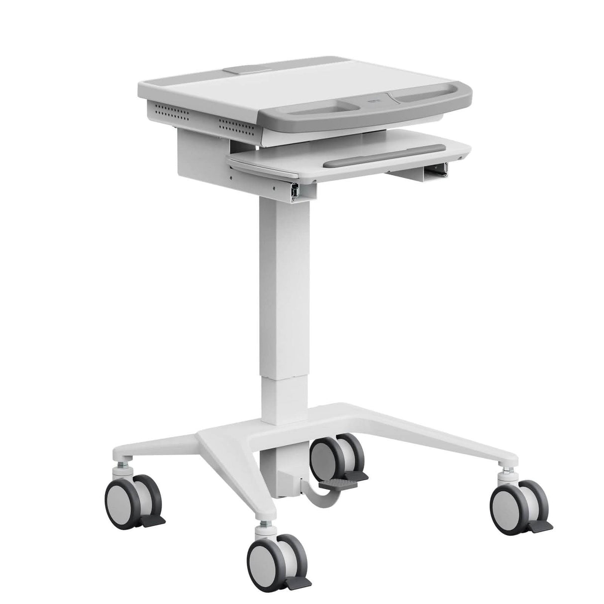MedHub Mobile Workstation Mobile Standing Desk - MedHub Mobile Workstation - Mount-It! - MI-16003