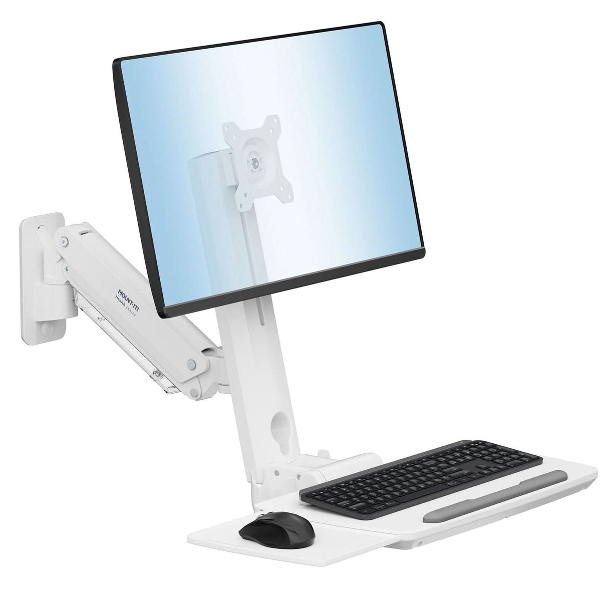 MedHub Wall Workstation Wall Mounted Desk - MedHub Wall Workstation - Mount-It! - MI-16001