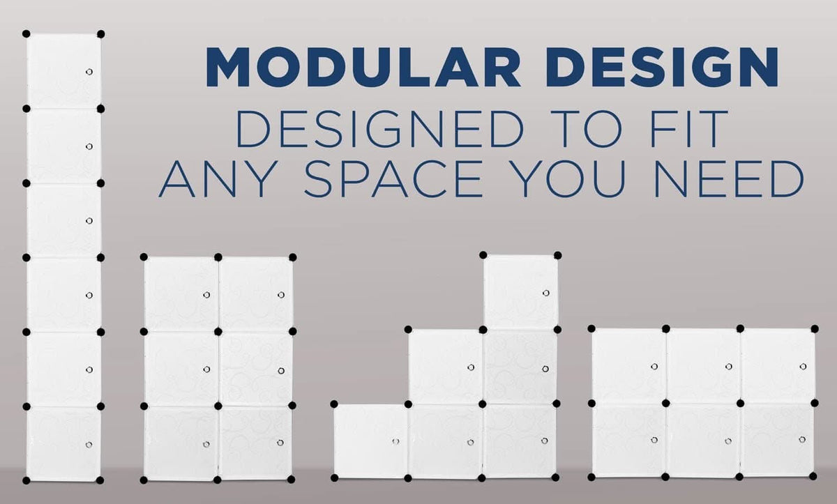 Storage Crate - Modular Cube Storage Organizer - Mount-It! -