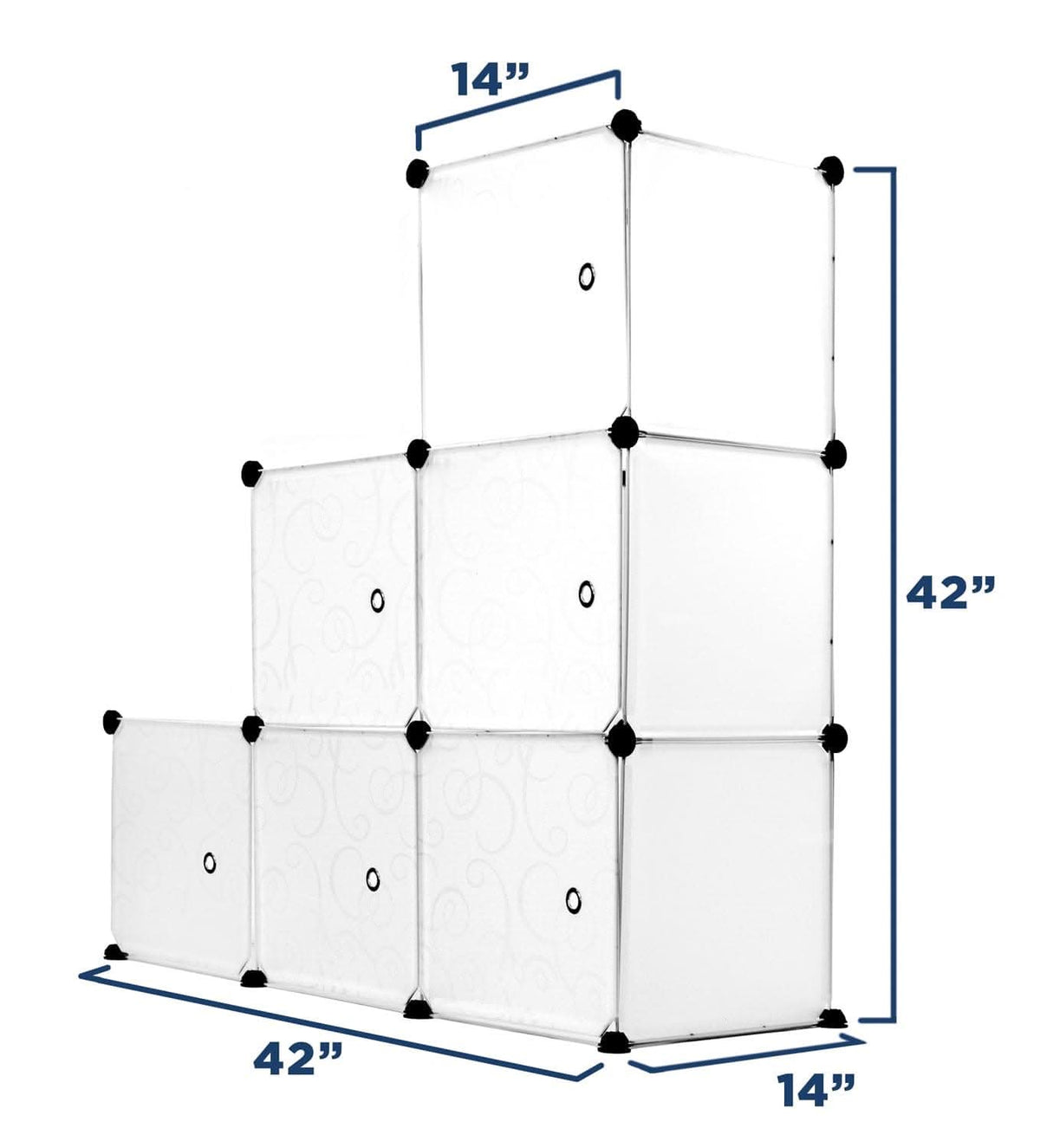 Storage Crate - Modular Cube Storage Organizer - Mount-It! -