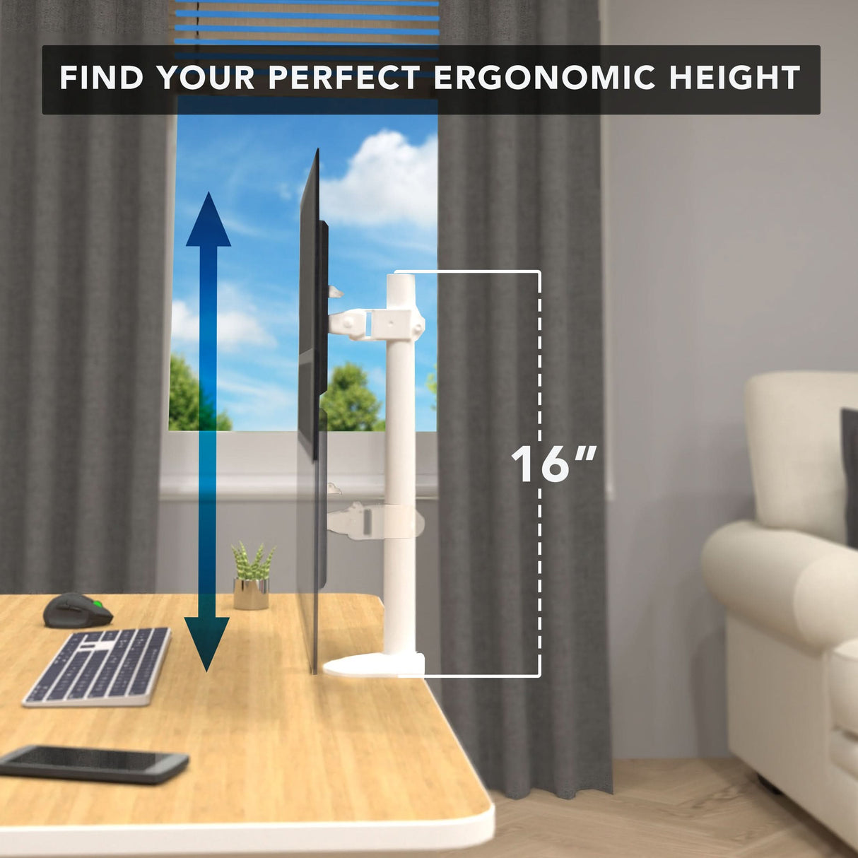 Monitor Desk Mount Monitor Mount - Monitor Desk Mount - Mount-It! -