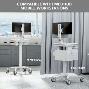 Monitor Mount - Monitor Mount for MedHub Mobile Workstations - Mount-It! - MI-16005 Monitor Mount - Monitor Mount for MedHub Mobile Workstations - Mount-It! - MI-16005