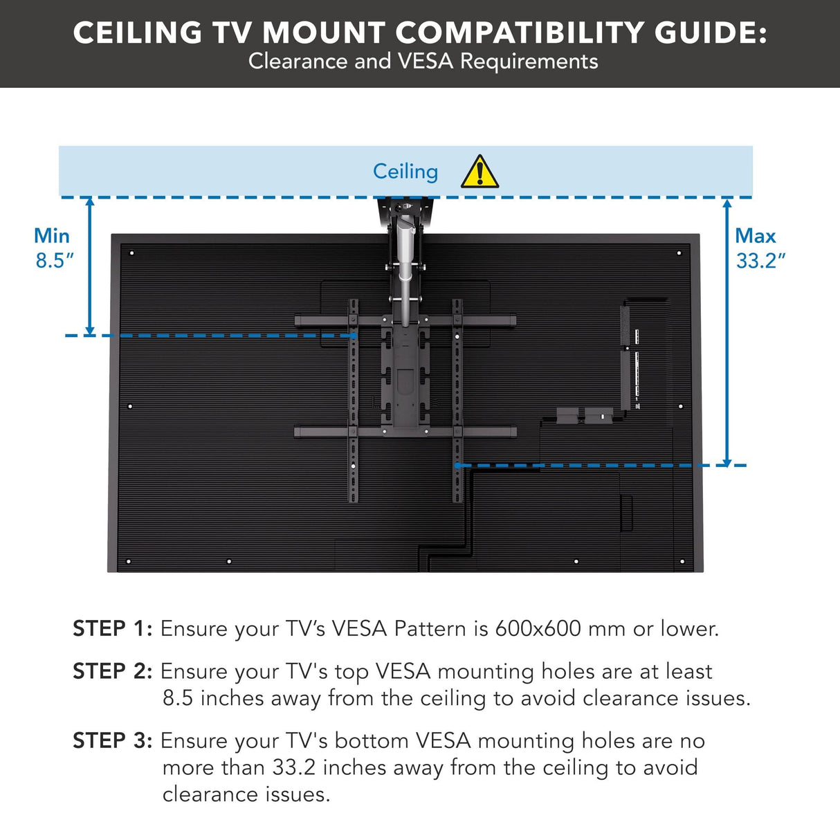 Motorized Ceiling TV Mount TV Mount - Motorized Ceiling TV Mount - Mount-It! -