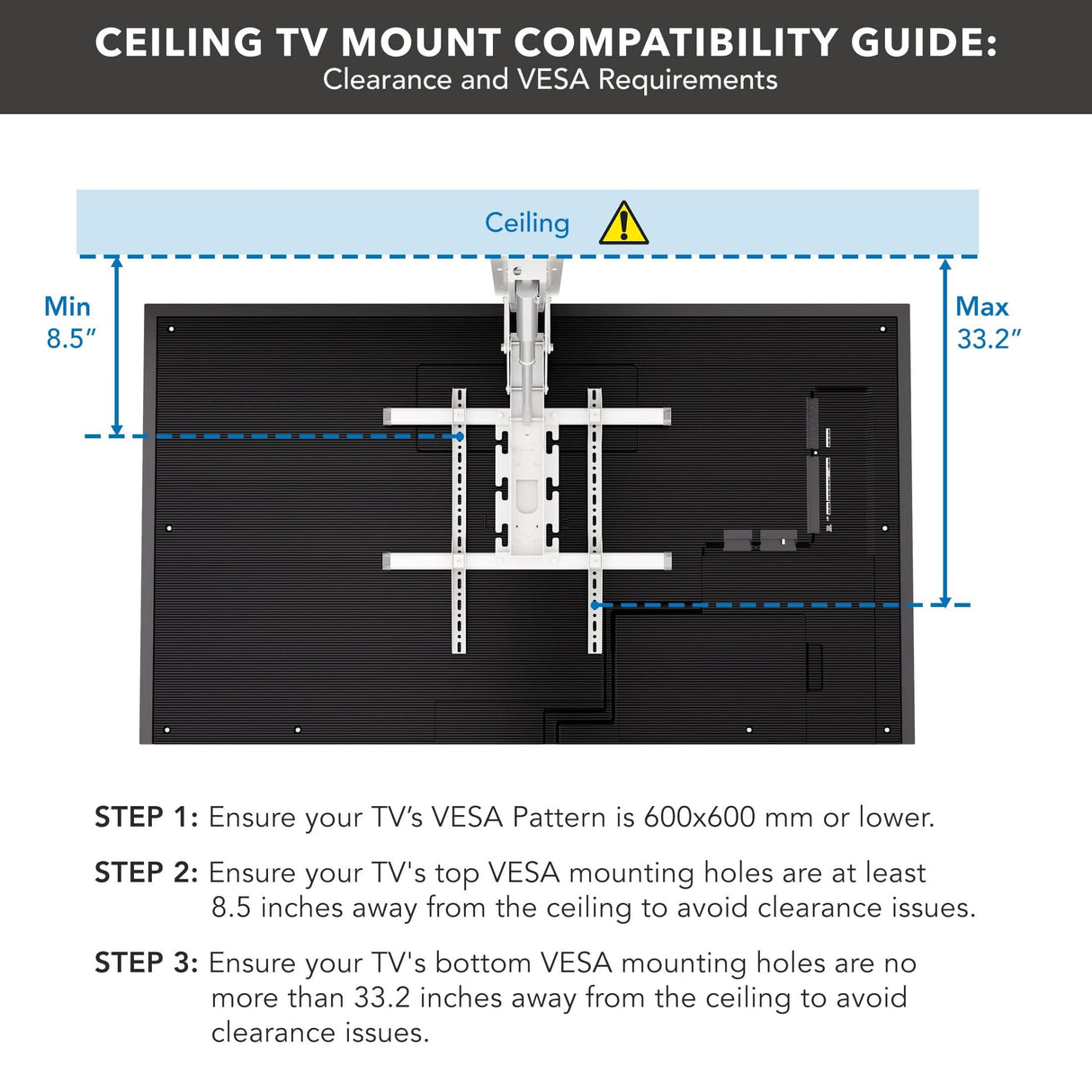 Motorized Ceiling TV Mount TV Mount - Motorized Ceiling TV Mount - Mount-It! -