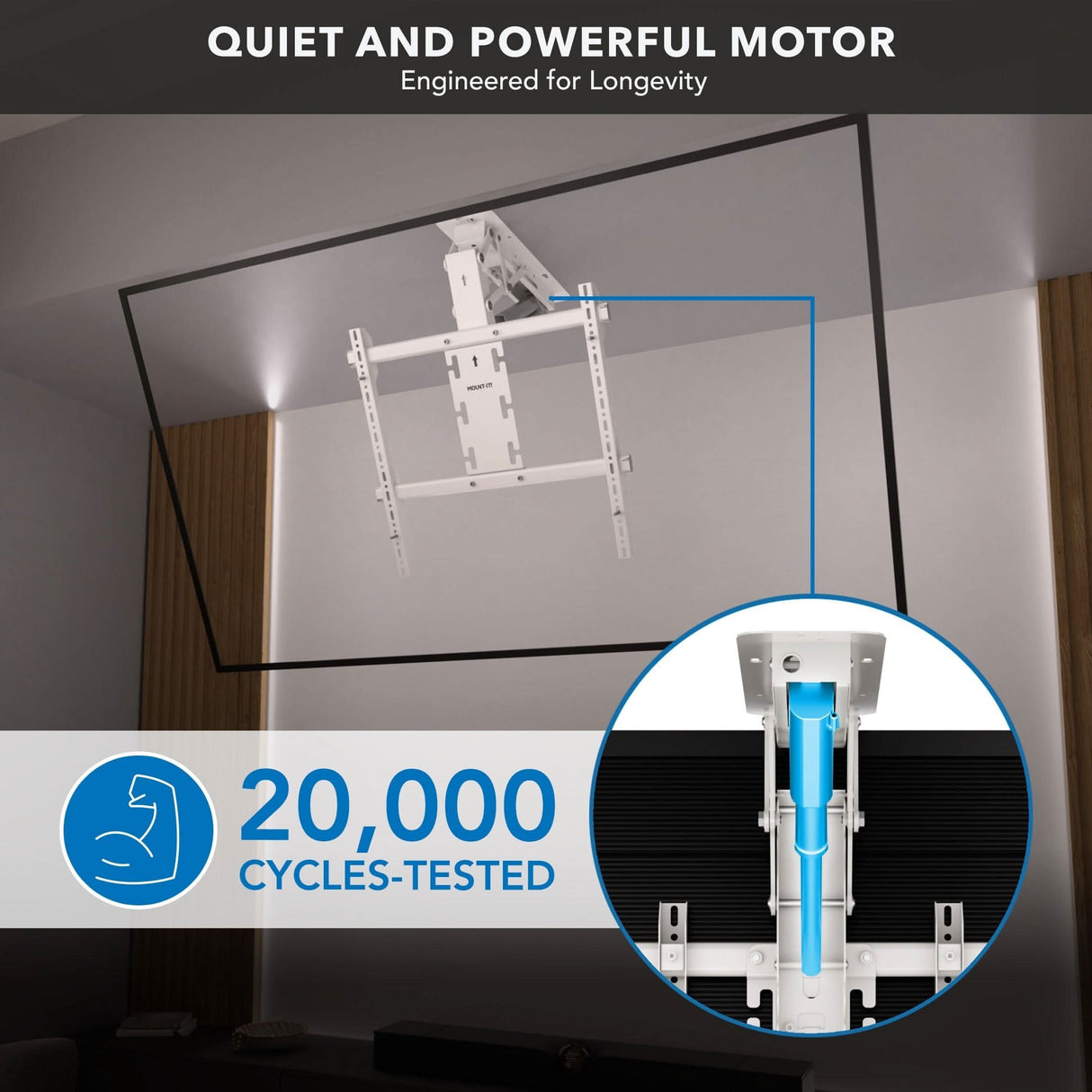 Motorized Ceiling TV Mount TV Mount - Motorized Ceiling TV Mount - Mount-It! -