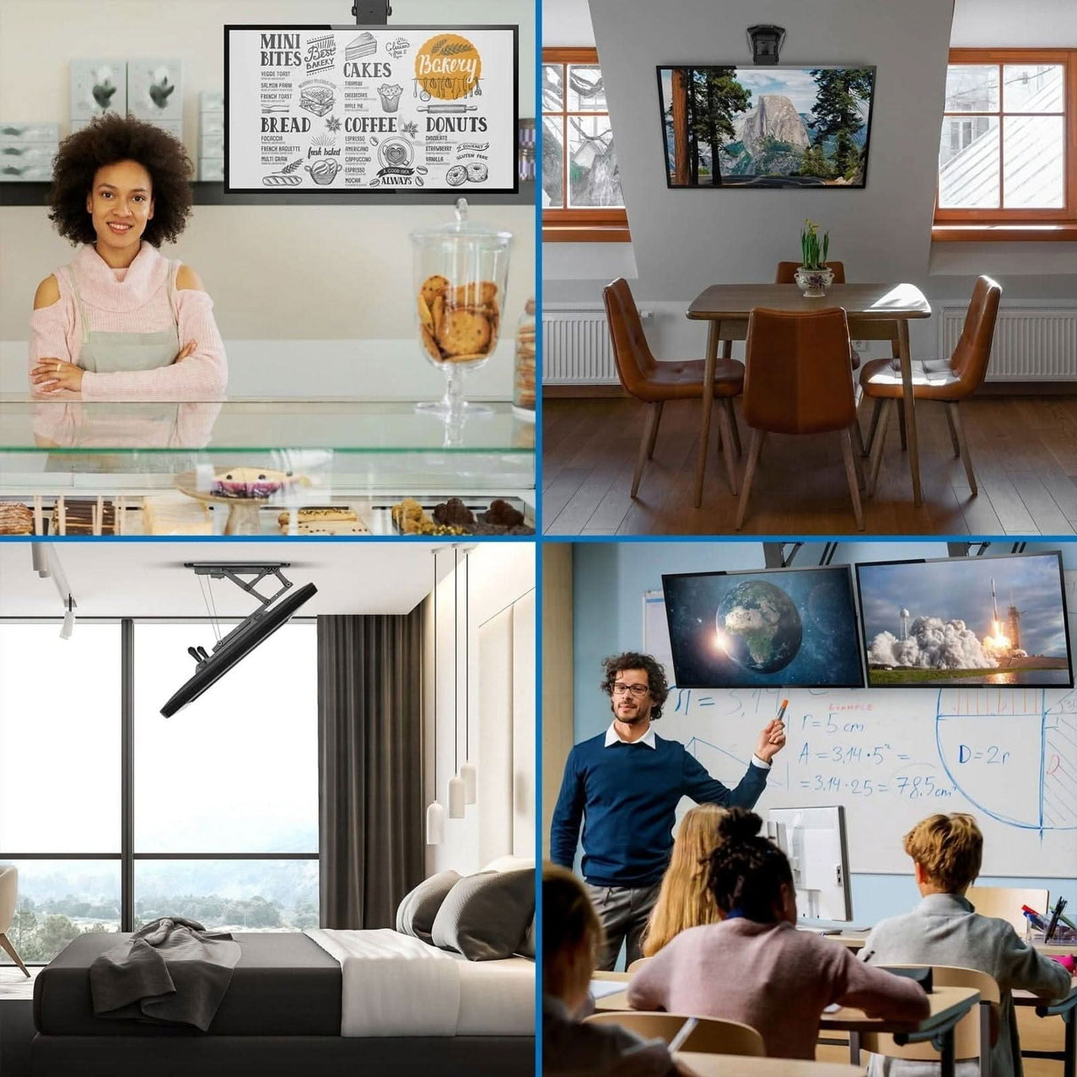 Motorized Ceiling TV Mount with Remote and App Controller TV Mount - Motorized Ceiling TV Mount with Remote and App Controller - Mount-It! -