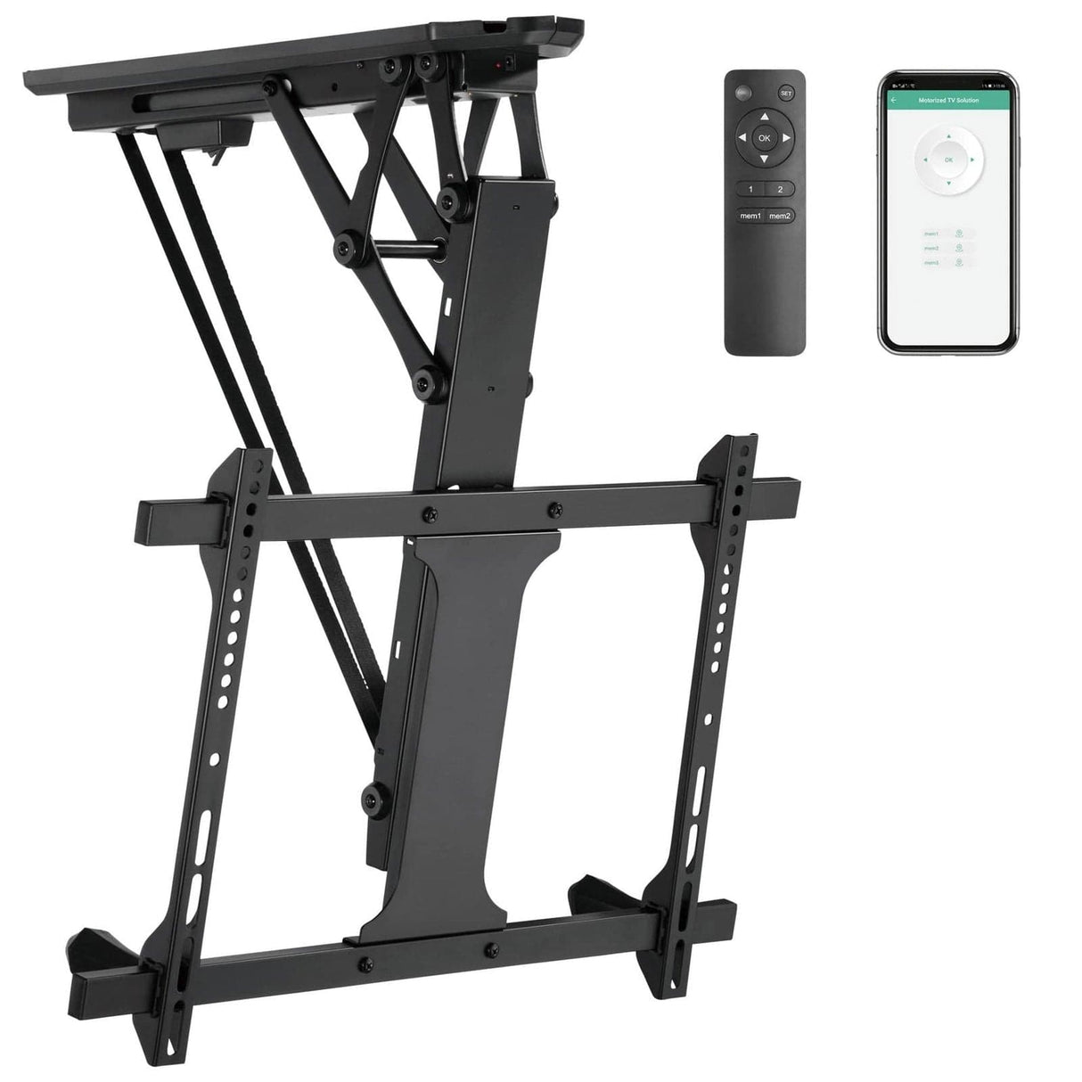 Motorized Ceiling TV Mount with Remote and App Controller TV Mount - Motorized Ceiling TV Mount with Remote and App Controller - Mount-It! -