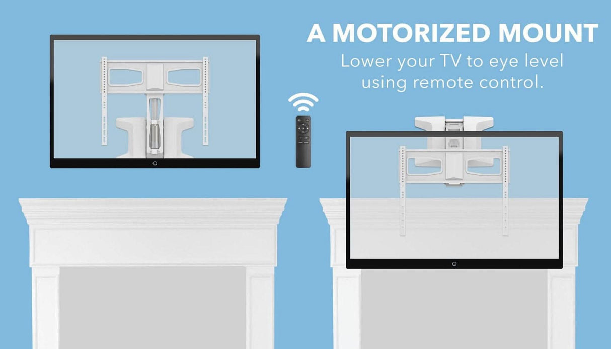 Motorized Fireplace TV Wall Mount | Fits 40-70 Inch TV Screen TV Mount - Motorized Fireplace TV Wall Mount | Fits 40-70 Inch TV Screen - Mount-It! -