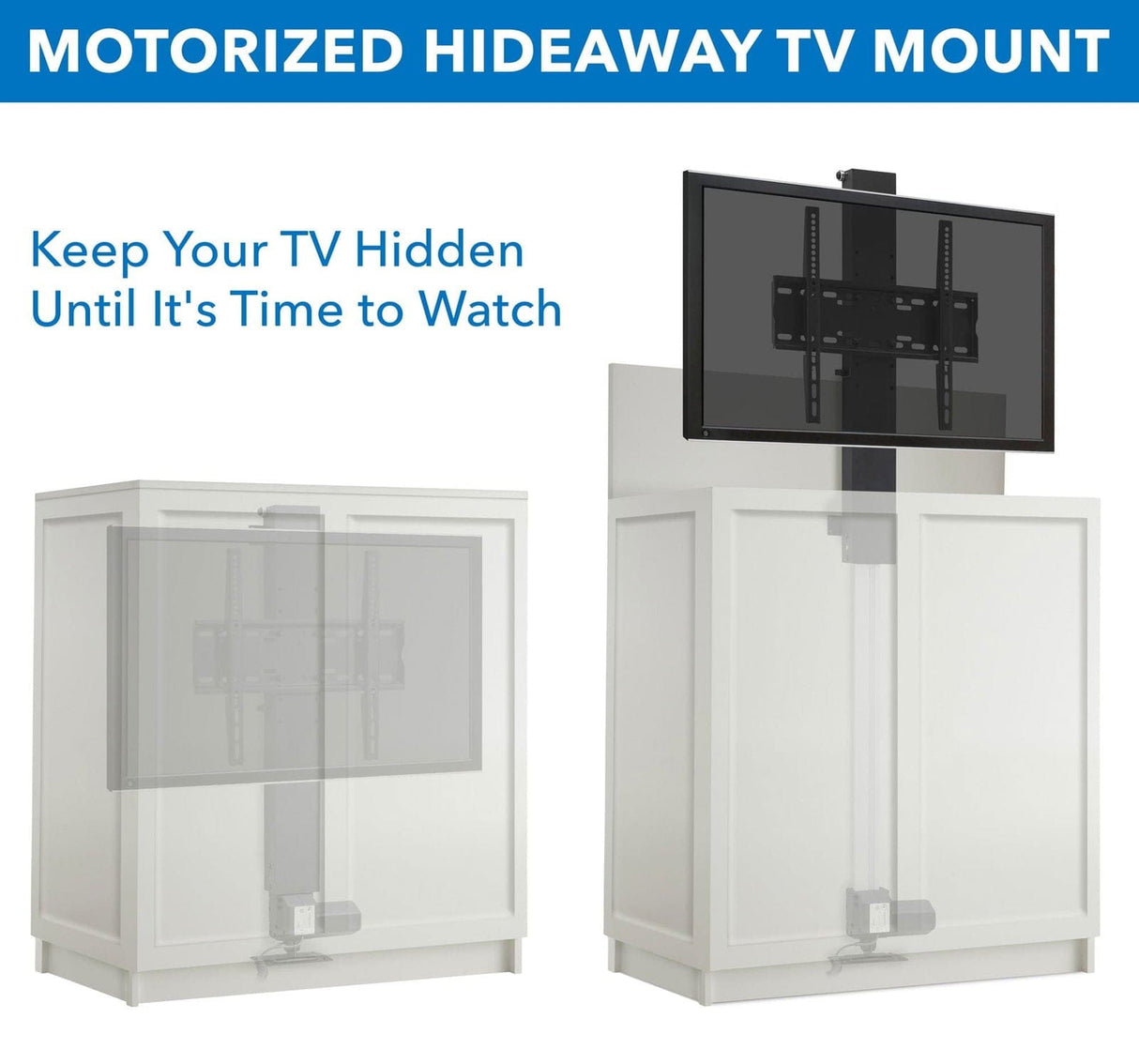 Motorized TV Cabinet Lift TV Stand - Motorized TV Cabinet Lift - Mount-It! - MI-453