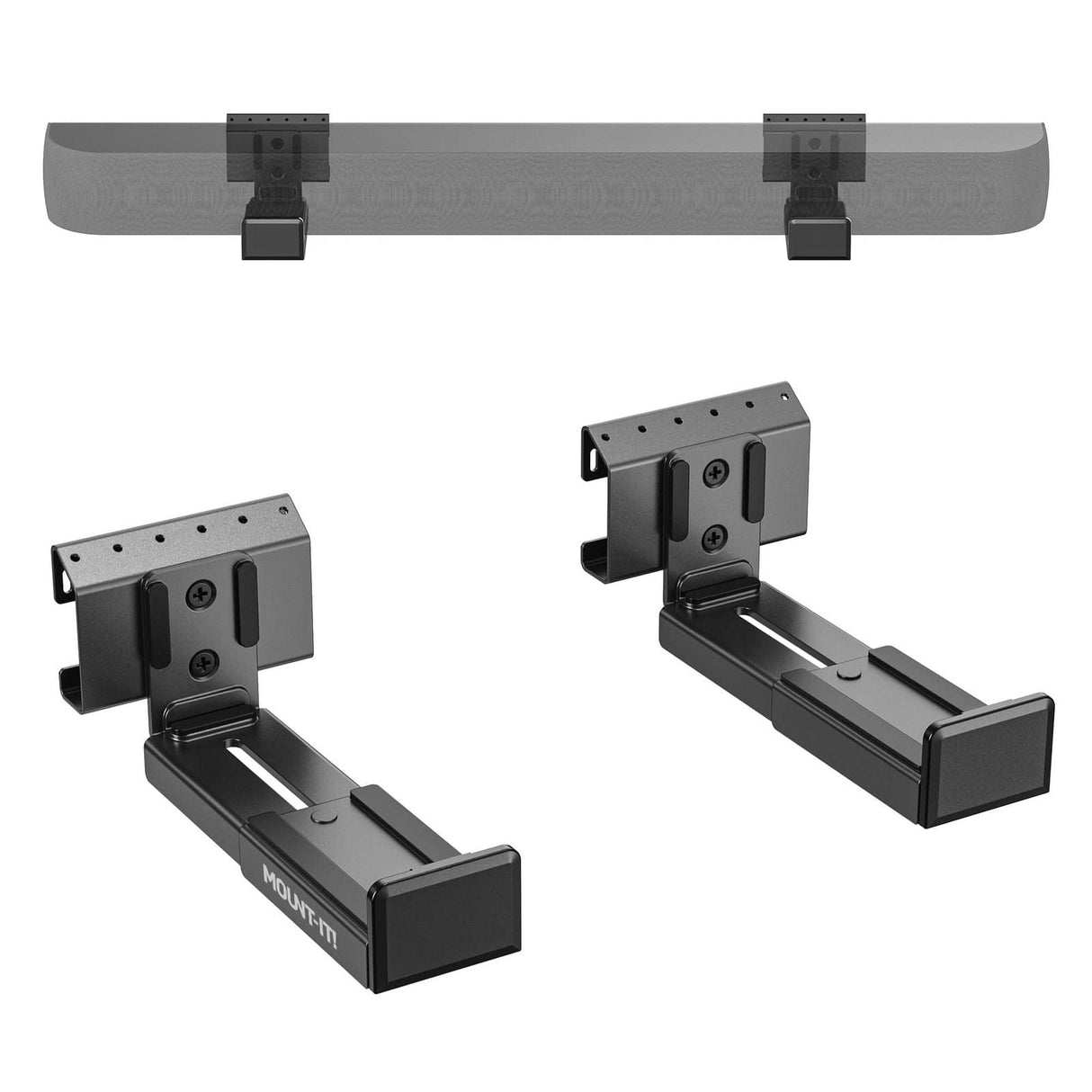 No Stud Sound Bar Wall Mount Speaker Mount - No Stud Sound Bar Wall Mount - Mount-It! - MI-SB60