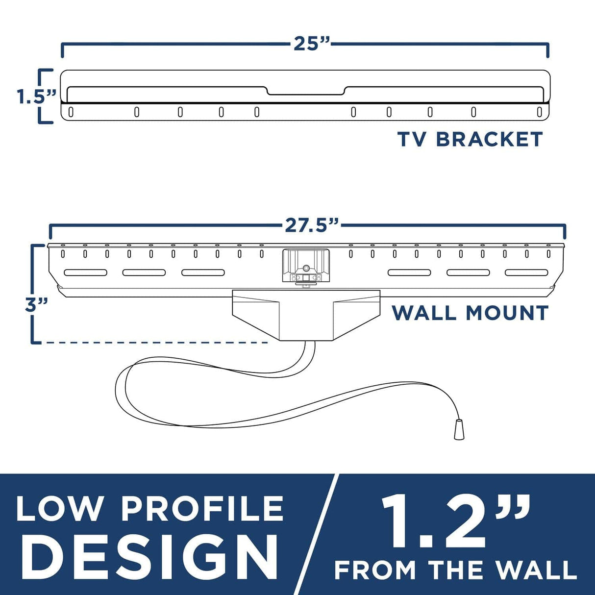 No Stud TV Wall Mount TV Mount - No Stud TV Wall Mount - Mount-It! - MI-376