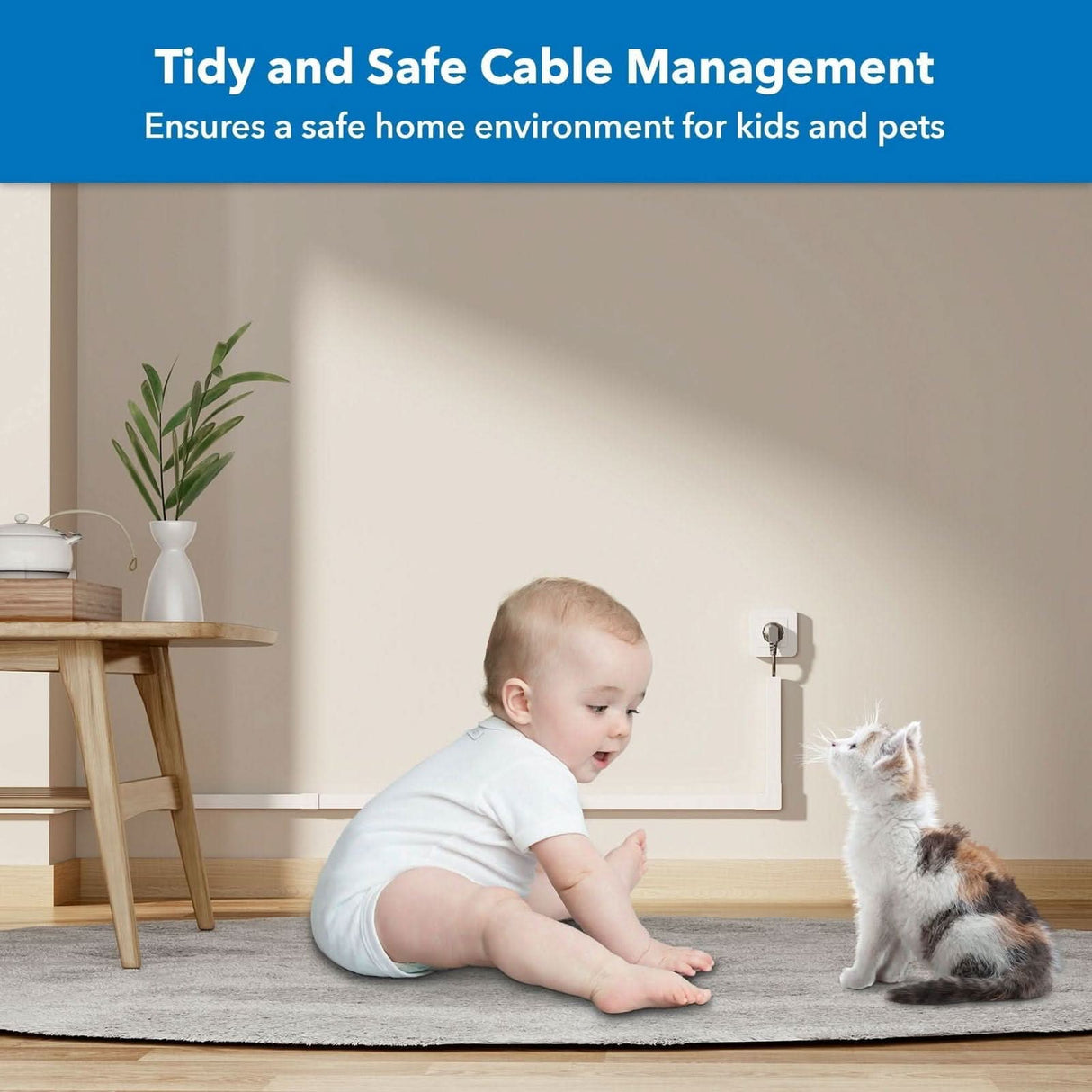 On-Wall TV Cable Concealer Kit TV Accessories - On-Wall TV Cable Concealer Kit - Mount-It! - MI-7285