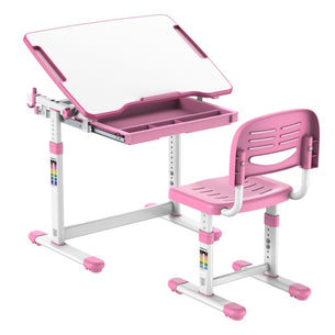 Pink Children's Desks - Kids Desk and Chair Set for Ages 3-10 - Mount-It! - MI-10203 Pink Children's Desks - Kids Desk and Chair Set for Ages 3-10 - Mount-It! - MI-10203
