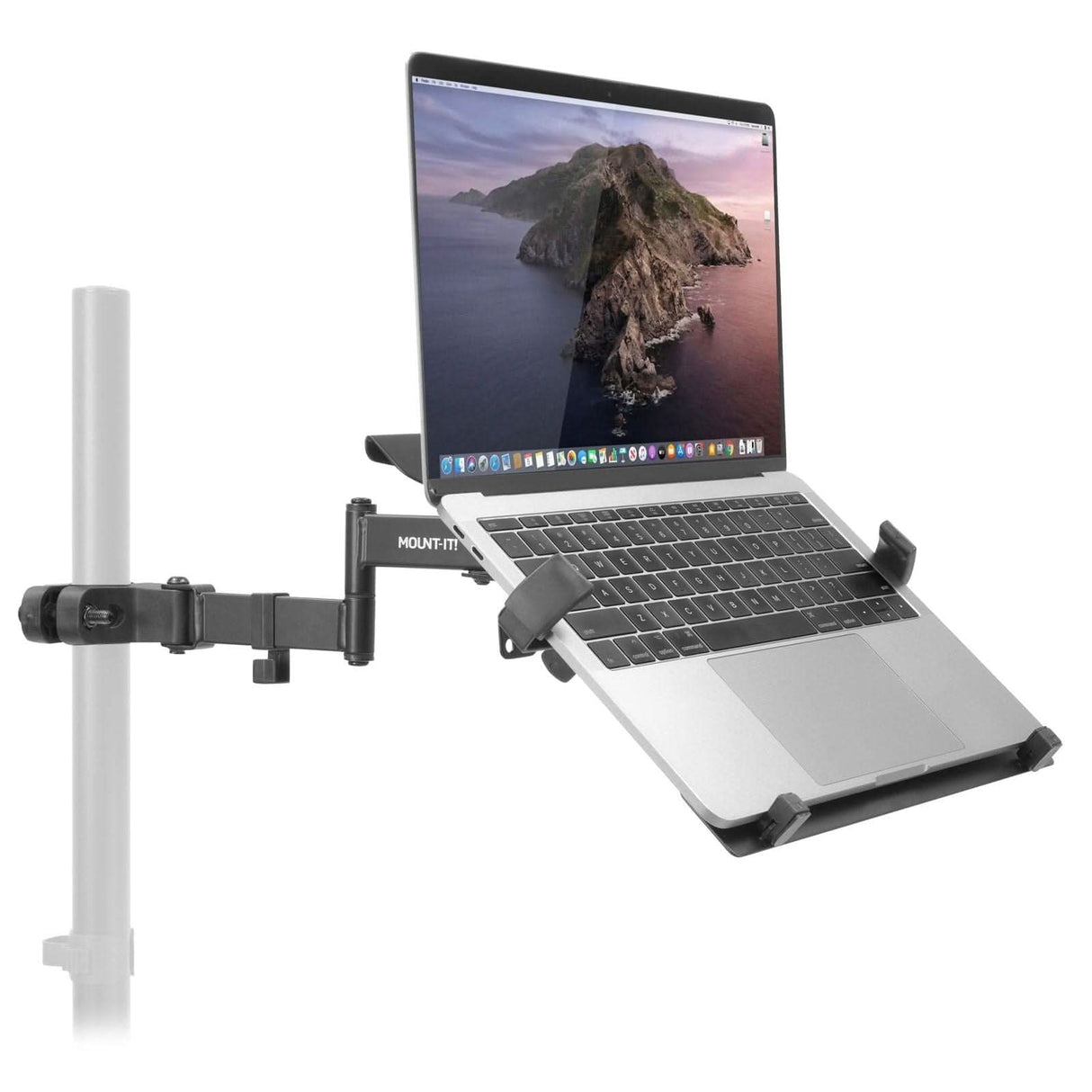 Pole Mount Laptop Holder Laptop Mount - Pole Mount Laptop Holder - Mount-It! - MI-1352T