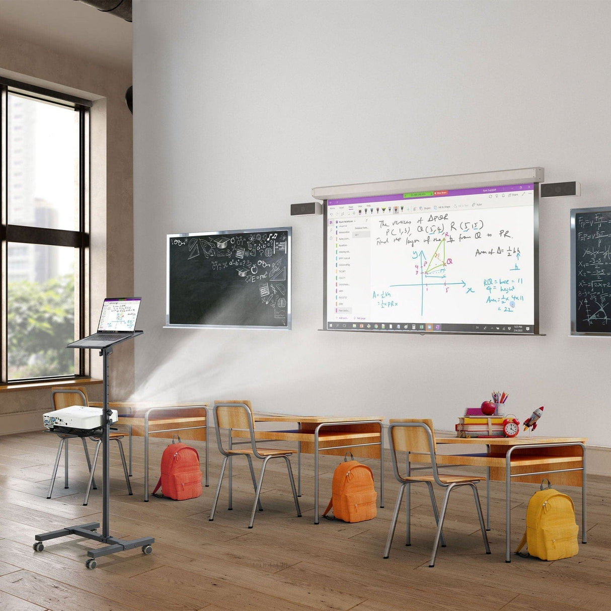 Portable Height Adjustable Laptop & Projector Stand Projector Mount - Portable Height Adjustable Laptop & Projector Stand - Mount-It! - MI-7943