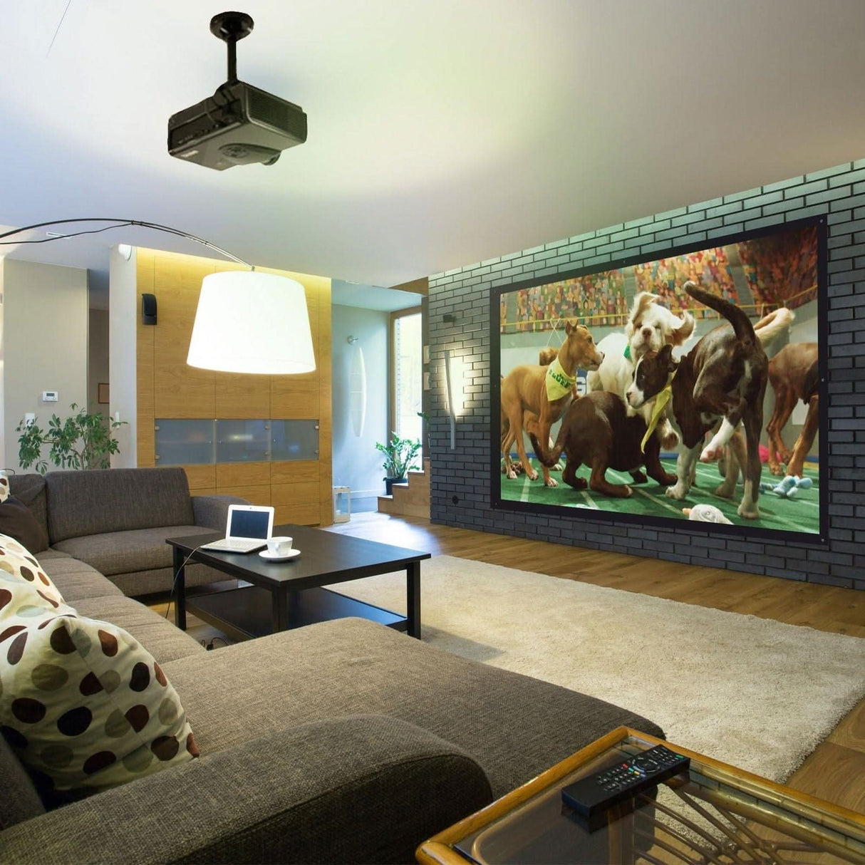 Portable Projector 100" Screen for Indoor and Outdoor Projection Projector Mount - Portable Projector 100" Screen for Indoor and Outdoor Projection - Mount-It! - MI-640