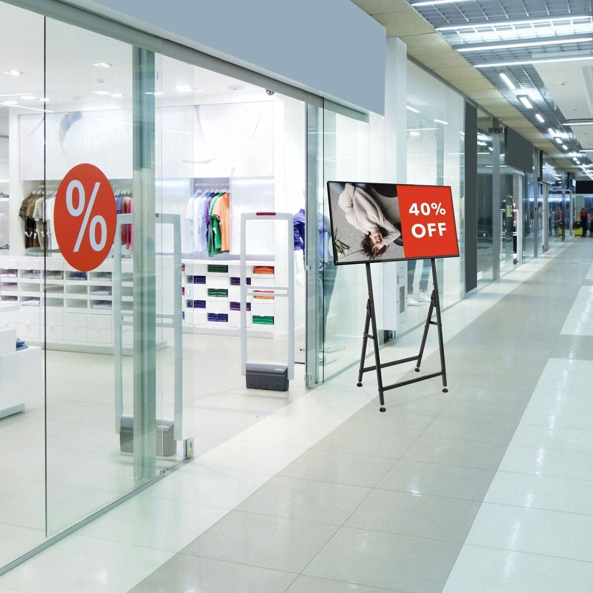 Portable TV Display Stand TV Stand - Portable TV Display Stand - Mount-It! - MI-1874