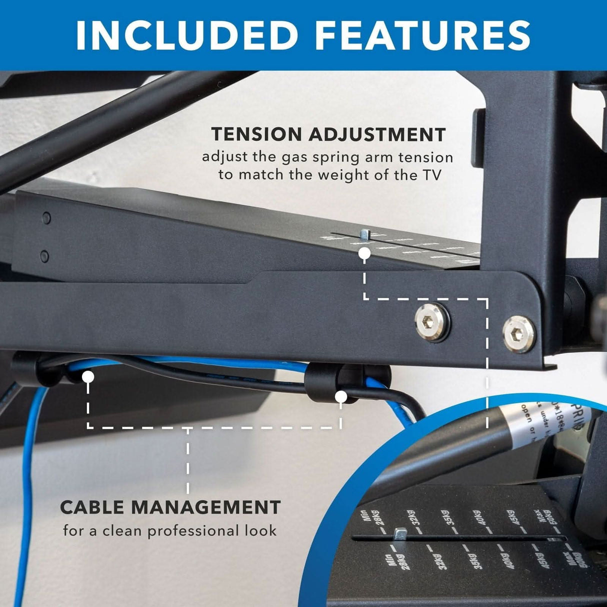 Pull Down Fireplace TV Mount - For TVs from 65" to 85" TV Mount - Pull Down Fireplace TV Mount - For TVs from 65" to 85" - Mount-It! - MI-384L