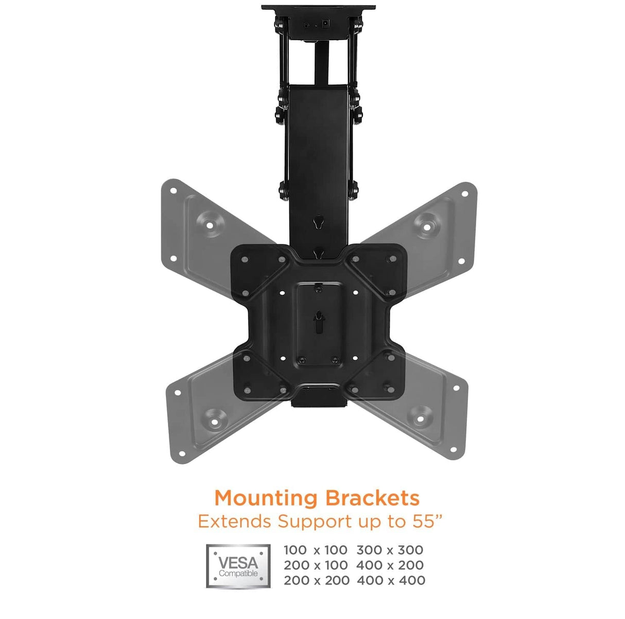 Retractable Motorized Ceiling TV Mount TV Mount - Retractable Motorized Ceiling TV Mount - Mount-It! -