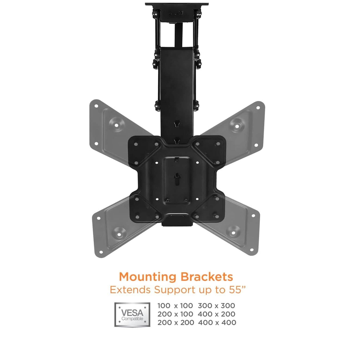 Retractable Motorized Ceiling TV Mount TV Mount - Retractable Motorized Ceiling TV Mount - Mount-It! -