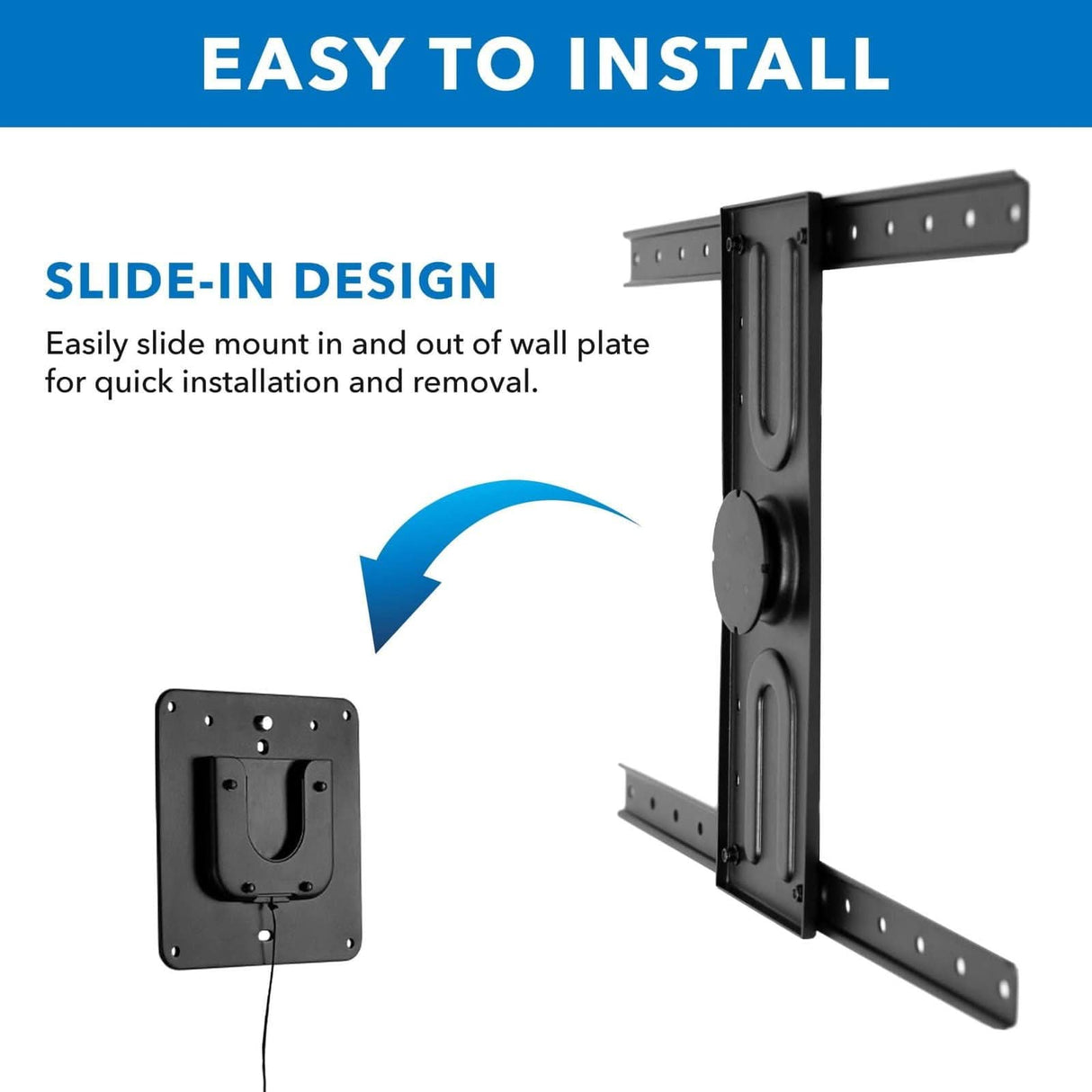 Rotating TV Wall Mount | 37" to 80" Screens TV Mount - Rotating TV Wall Mount | 37" to 80" Screens - Mount-It! - MI-387