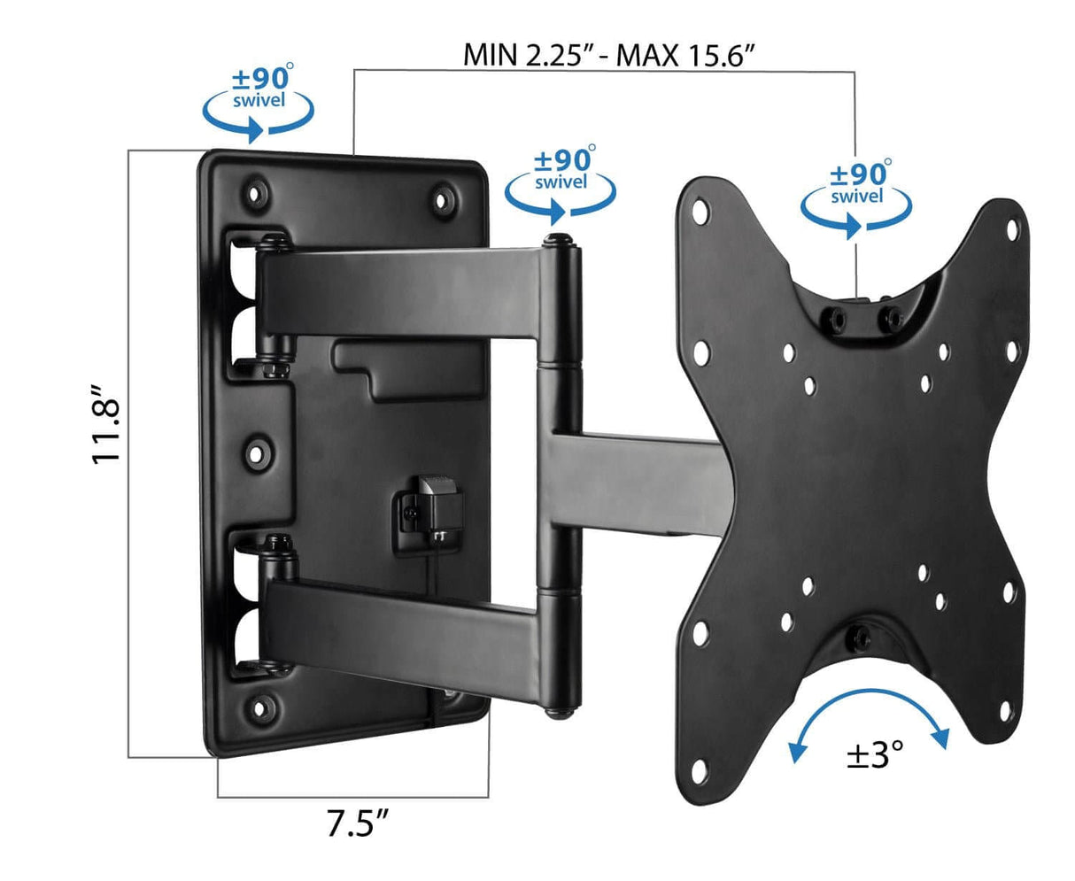 RV and Trailer TV Wall Mount with Lockable Arm TV Mount - RV and Trailer TV Wall Mount with Lockable Arm - Mount-It! - MI-431