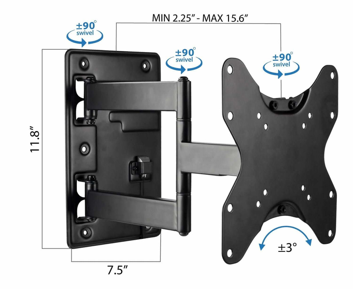 RV and Trailer TV Wall Mount with Lockable Arm TV Mount - RV and Trailer TV Wall Mount with Lockable Arm - Mount-It! - MI-431