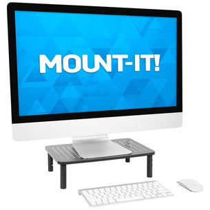 Monitor Risers - Set of 2 Adjustable Monitor Risers - Mount-It! - MI-7364 Monitor Risers - Set of 2 Adjustable Monitor Risers - Mount-It! - MI-7364