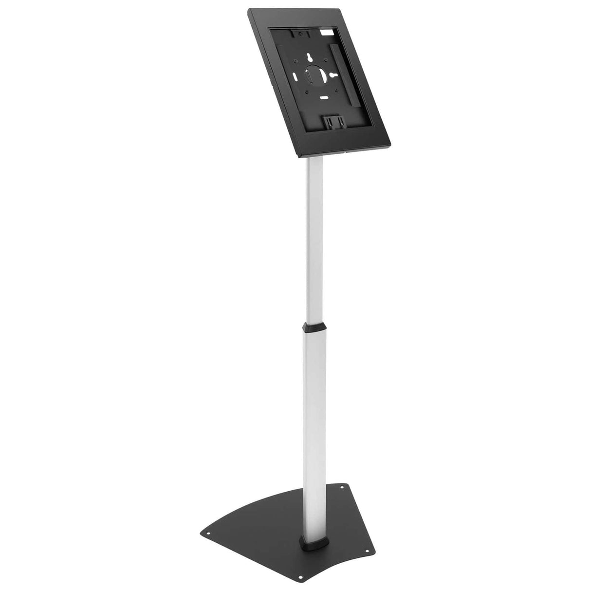 Anti-Theft Tablet Floor Stand with Height Adjustment Silver Tablet Stand - Anti-Theft Tablet Floor Stand with Height Adjustment - Mount-It! - MI-3783_G10