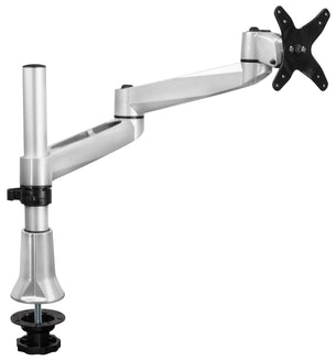 Silver Monitor Mount - Full Motion Single Dual-Segment Monitor Desk Mount - Mount-It! - MI-33111 Silver Monitor Mount - Full Motion Single Dual-Segment Monitor Desk Mount - Mount-It! - MI-33111