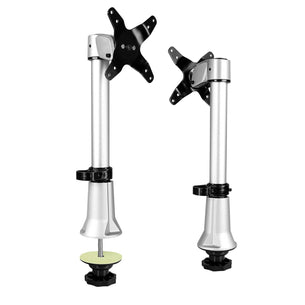 Silver Monitor Mount - Height Adjustable & Articulating Single Monitor Desk Mount - Mount-It! - MI-31111 Silver Monitor Mount - Height Adjustable & Articulating Single Monitor Desk Mount - Mount-It! - MI-31111