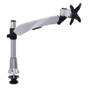 Silver Monitor Mount - Height Adjustable Single Monitor Desk Mount - Mount-It! - MI-34111 Silver Monitor Mount - Height Adjustable Single Monitor Desk Mount - Mount-It! - MI-34111