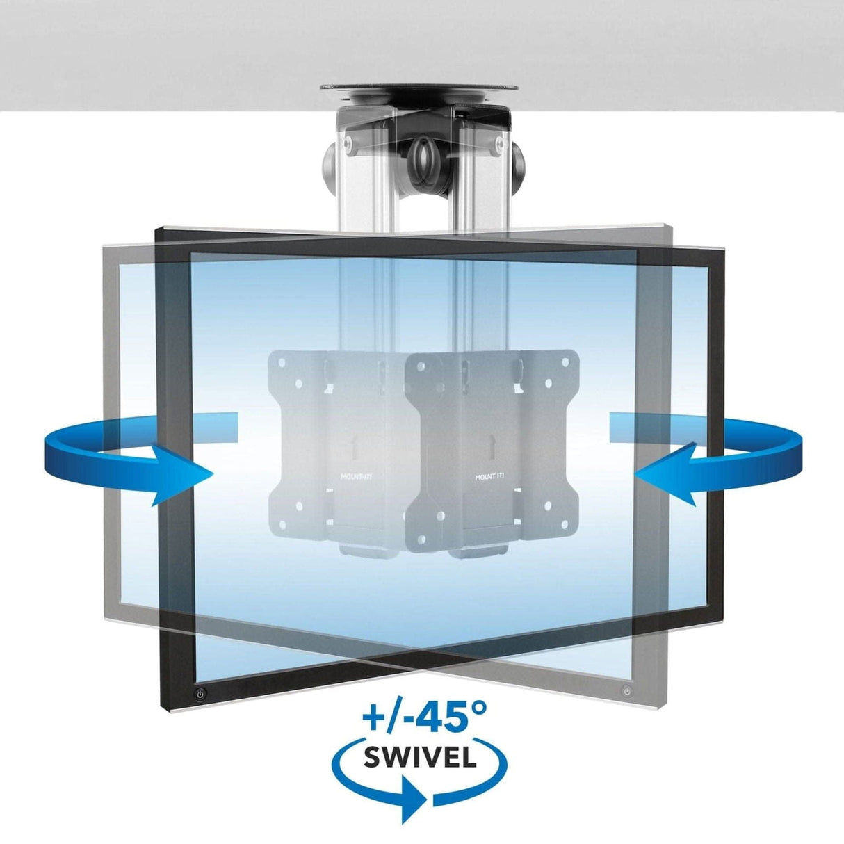 Under Cabinet & Ceiling TV Mount Silver TV Mount - Under Cabinet & Ceiling TV Mount - Mount-It! - MI-4211