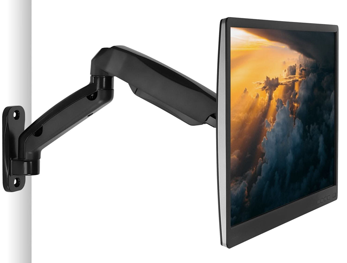 Single Monitor Wall Mount Arm Monitor Mount - Single Monitor Wall Mount Arm - Mount-It! - MI-765