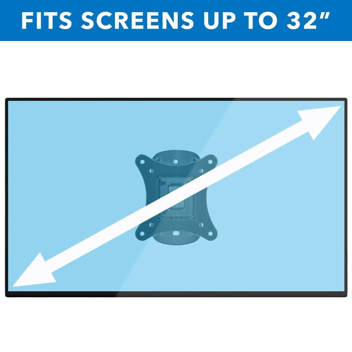 Single Stud Tilt and Swivel TV Wall Mount TV Mount - Single Stud Tilt and Swivel TV Wall Mount - Mount-It! - MI-2829