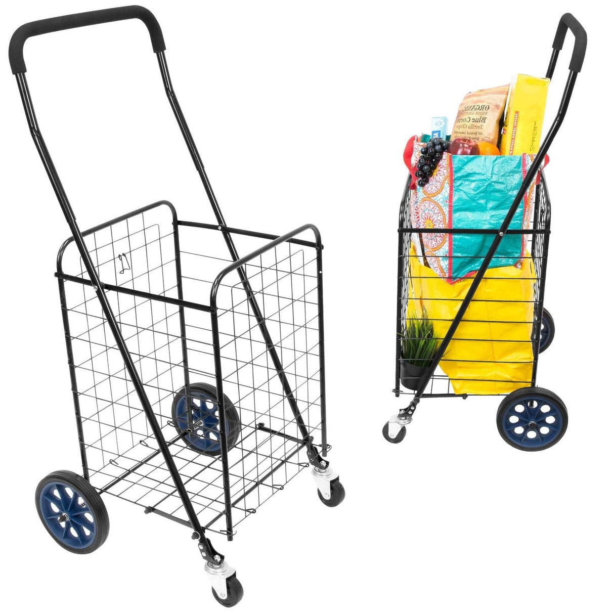 Small Rolling Utility Shopping Cart Hand Truck - Small Rolling Utility Shopping Cart - Mount-It! - MI-907S