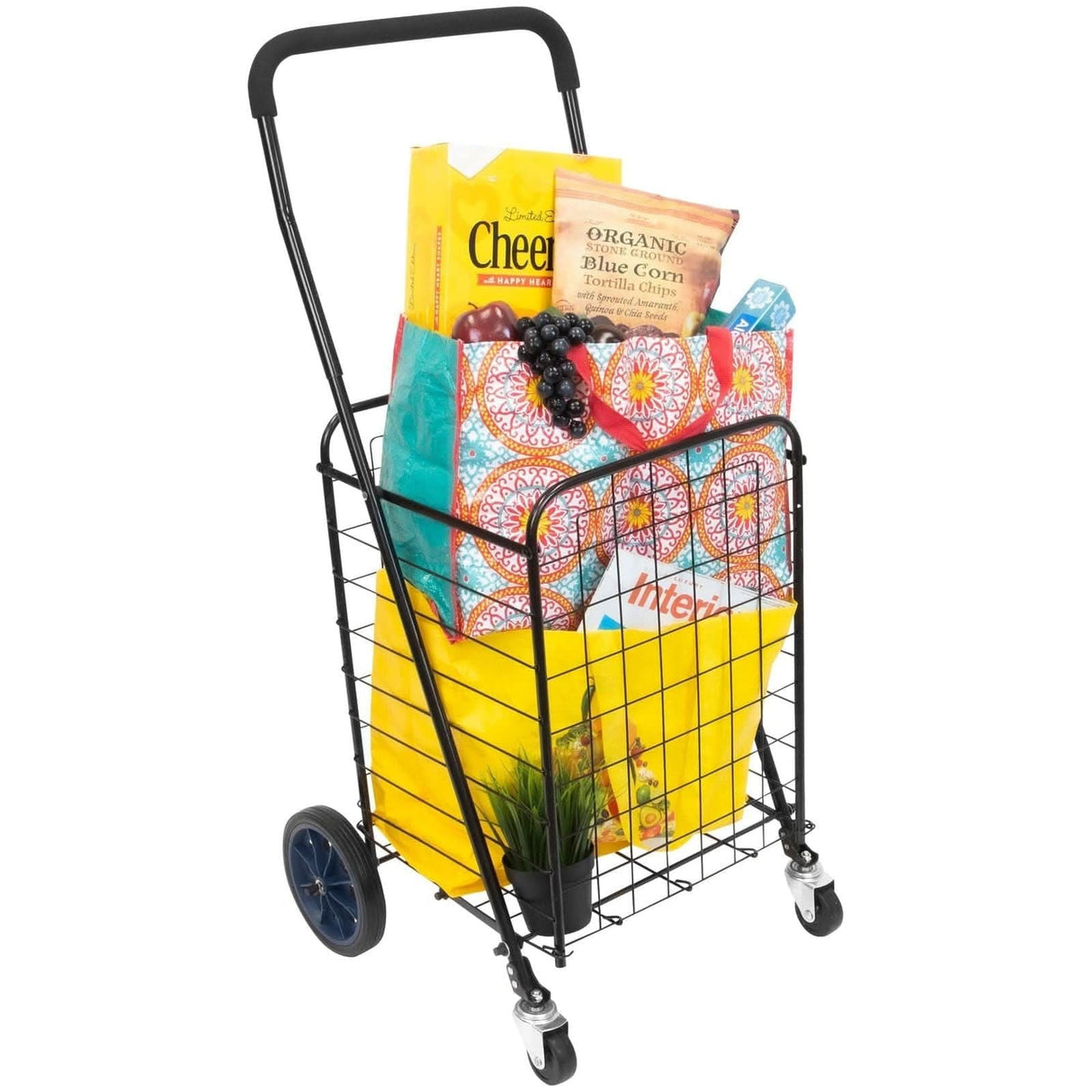 Small Rolling Utility Shopping Cart Hand Truck - Small Rolling Utility Shopping Cart - Mount-It! - MI-907S
