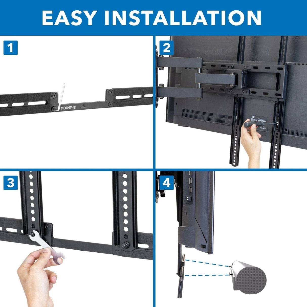 Sonos Arc Sound Bar TV Mounting Bracket Speaker Mount - Sonos Arc Sound Bar TV Mounting Bracket - Mount-It! - MI-SB52