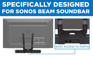 Speaker Mount - Sound Bar TV Mounting Shelf for Sonos Beam - Mount-It! - MI-SB44 Speaker Mount - Sound Bar TV Mounting Shelf for Sonos Beam - Mount-It! - MI-SB44