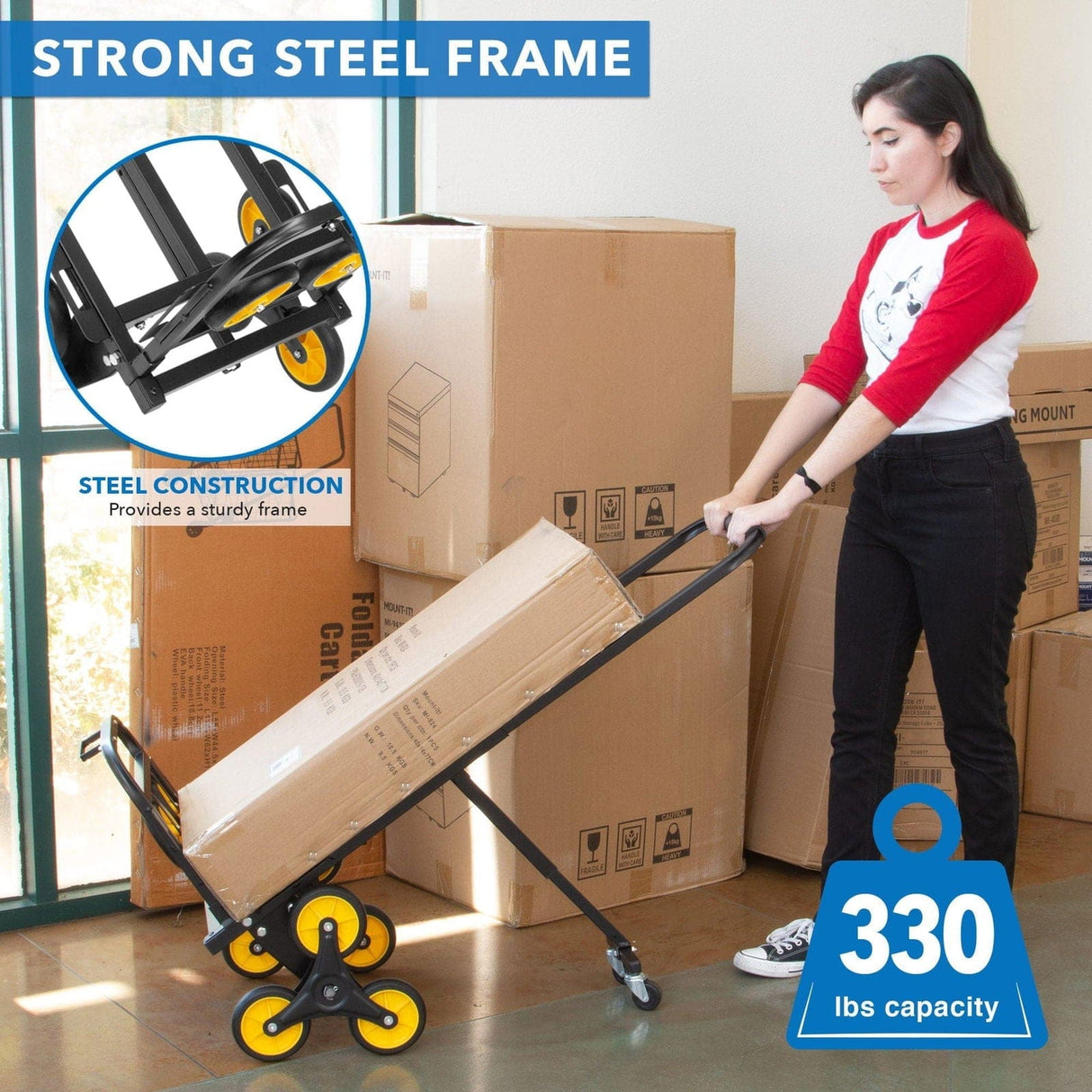 Stair Climber Hand Truck Hand Truck - Stair Climber Hand Truck - Mount-It! - MI-924