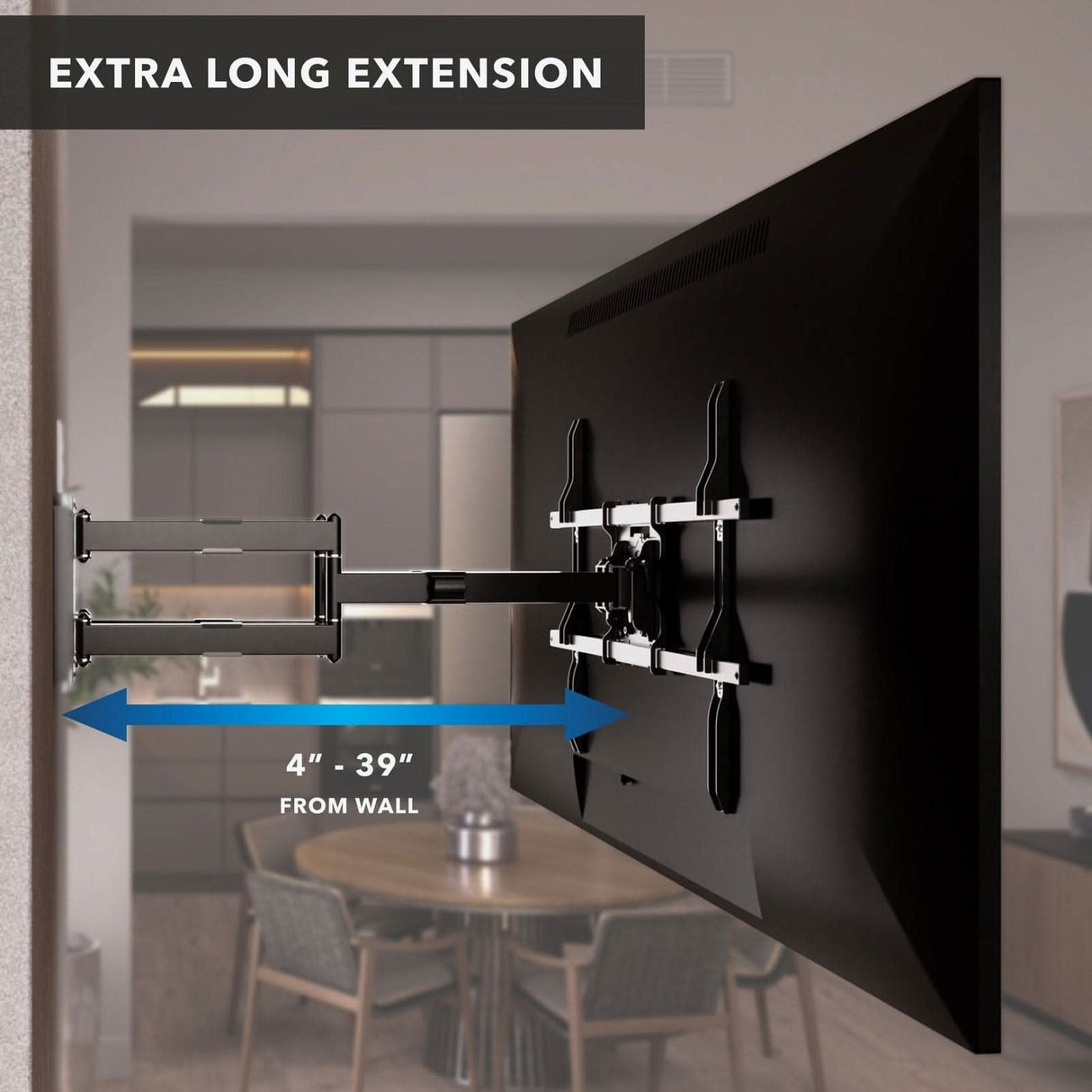 The Beast Heavy Duty Full Motion TV Wall Mount With Extra Long Extension TV Mount - The Beast Heavy Duty Full Motion TV Wall Mount With Extra Long Extension - Mount-It! - MI-394
