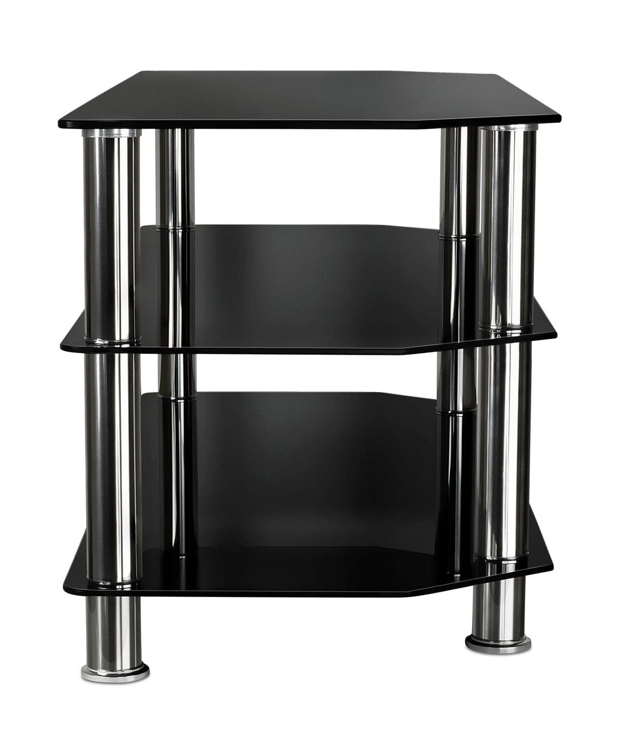 Three Tempered Glass Shelf TV Stand TV Stand - Three Tempered Glass Shelf TV Stand - Mount-It! - MI-880
