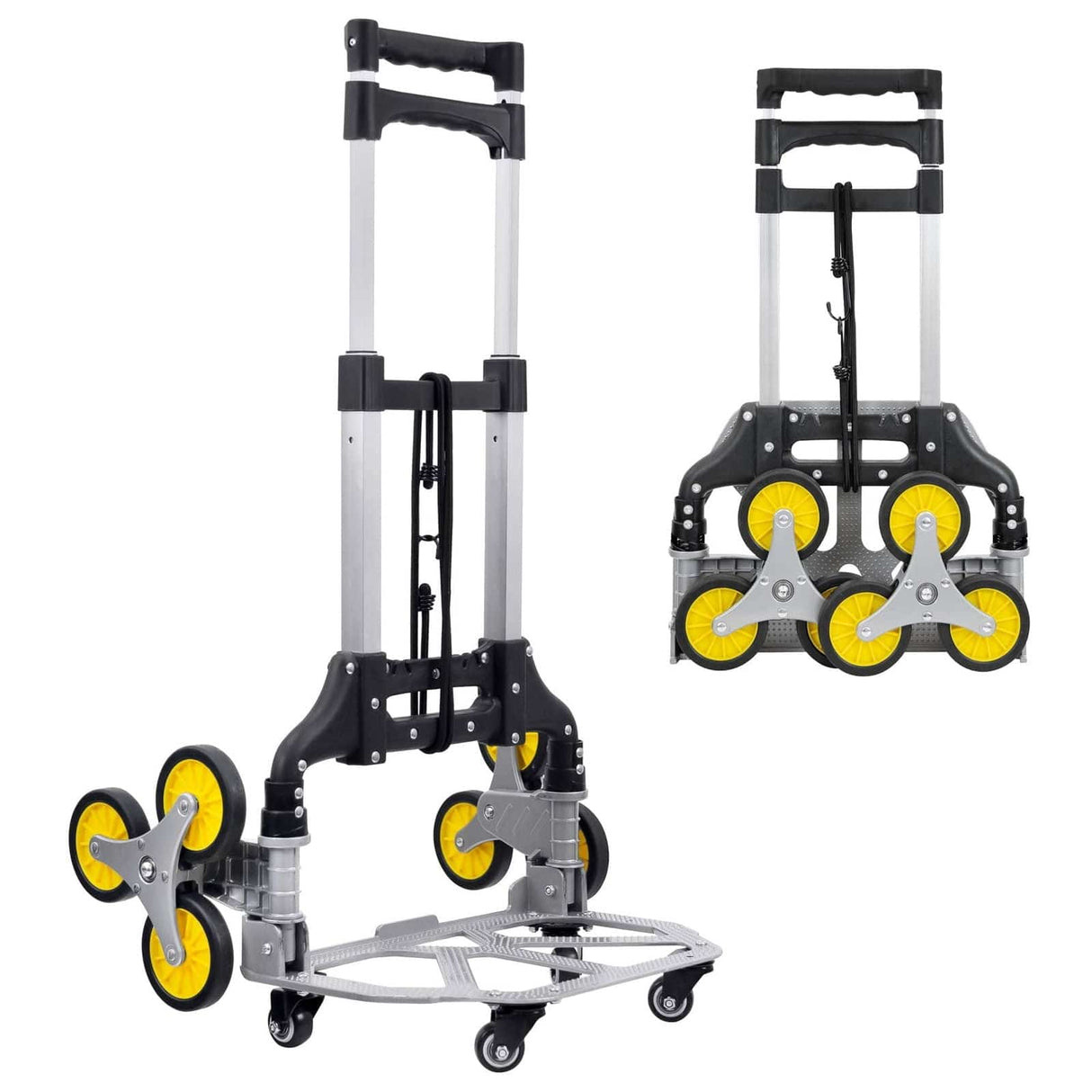 Tri-Wheel Stair Climber Hand Truck with Foldable Design Hand Truck - Tri-Wheel Stair Climber Hand Truck with Foldable Design - Mount-It! - MI-953