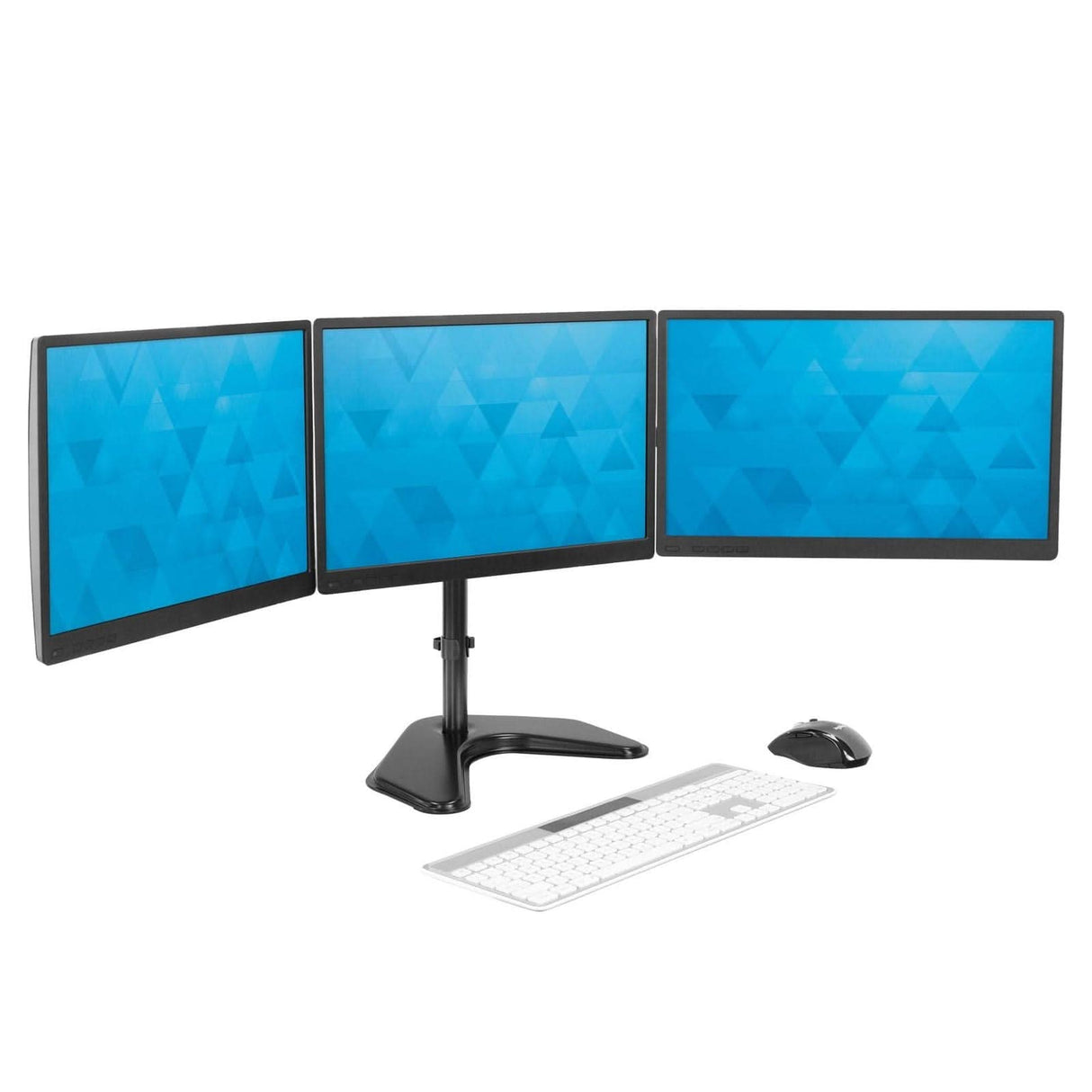 Triple Monitor Stand for Screens up to 27" Monitor Stands - Triple Monitor Stand for Screens up to 27" - Mount-It! - MI-2789XL