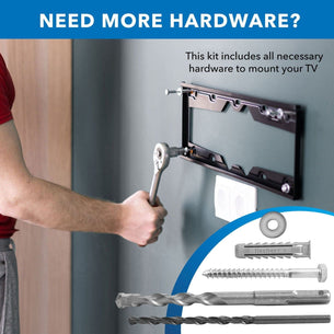 TV Accessories - TV Mount Lag Screw & Drill Bit Kit - Mount-It! - Mi-9008 TV Accessories - TV Mount Lag Screw & Drill Bit Kit - Mount-It! - Mi-9008